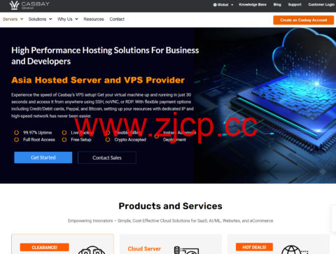 #12.12超级促销#Casbay：全场最高5折，新购独立双ISP IP云服务器享$50/月，ISP Linux和Windows云服务器$24.99/月起插图